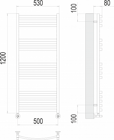 Палермо П15 500х1200 Полотенцесушитель  TERMINUS Энгельс - фото 3