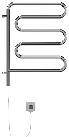 Электро 25 Ш-обр 450х570 поворотный Полотенцесушитель  TERMINUS Энгельс - фото 2