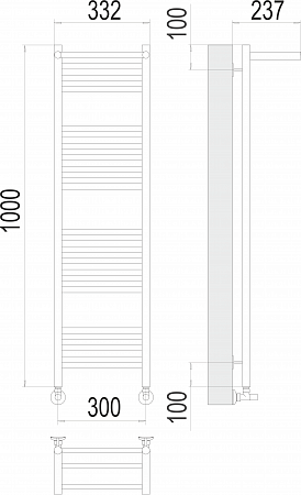 Аврора с/п П20 300х1000 Полотенцесушитель  TERMINUS Энгельс - фото 3