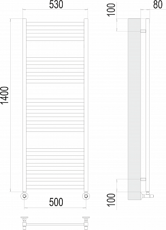 Грета П18 500х1400 Полотенцесушитель  TERMINUS Энгельс - фото 3