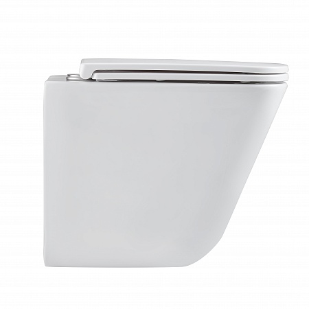 Подвесной унитаз безободковый Terminus Ватикан Монолит 490х340 белый Энгельс - фото 4