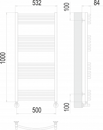 Классик П20 500х1000 Полотенцесушитель  TERMINUS Энгельс - фото 3